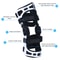 Unloader Knee Brace Double Upright Brace For ACL PCL Osteoarthritis BoneonBone Pain Relief 3