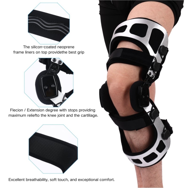 Unloader Knee Brace Double Upright Brace For ACL PCL Osteoarthritis BoneonBone Pain Relief 2