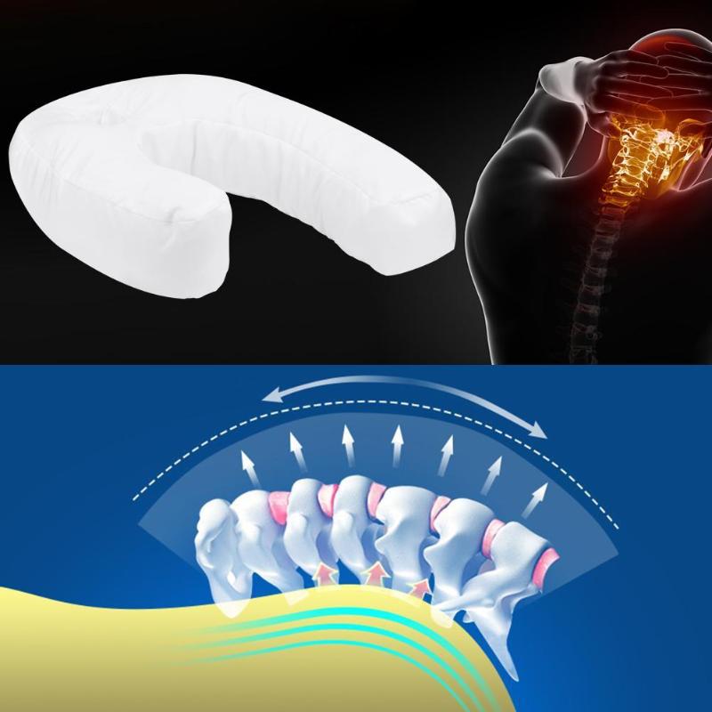 Health Care U Shaped Neck Pillow Back Sleep Side Cushion Neck Spine Protection Cotton Hold Pillow F 2