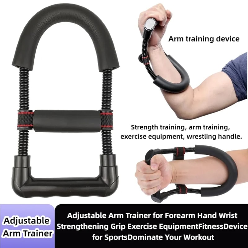 Adjustable Forearm And Wrist Strength Trainer Compact Portable Fitness Gear For Arm Muscle Building 1