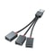 USB HUB Car Adapter, USB Splitter Cable, Multifunction Charger Cord for iPhone, Android, Smart Phones