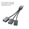 USB HUB Car Adapter, USB Splitter Cable, Multifunction Charger Cord for iPhone, Android, Smart Phones