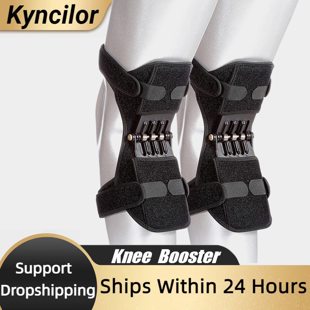Joint Support Knee Pad Nonslip Lift Pain Relief Spring Force Stabilizer Knee Booster For Working Sp