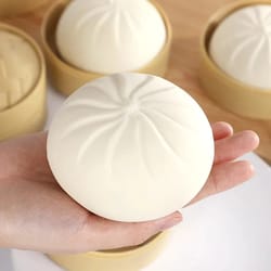 creative fake buns, simulated craft, slow rebound bun shape, ventilated pressure relief ornament