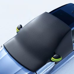 premium car snow cover extended winter windshield protector for frost snow protection, thickened car cover for winter