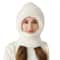 Women Knitted Winter Hat Warm Pullover Hat Outdoor Unisex Hat Neck Warmer For Outdoor Activity 7