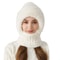 Women Knitted Winter Hat Warm Pullover Hat Outdoor Unisex Hat Neck Warmer For Outdoor Activity 7
