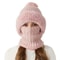 Women Knitted Winter Hat Warm Pullover Hat Outdoor Unisex Hat Neck Warmer For Outdoor Activity 8