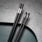 Nordic-Style Alloy Chopsticks Set, Non-Slip Heat-Resistant Utensils for Individual Servings, Dishwasher Safe
