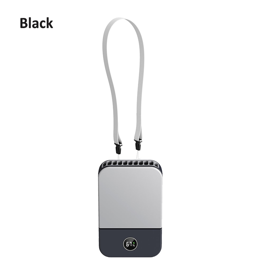 Waist Fan Portable Outdoor Mini Hanging Neck Fan Gear Strong Wind Bladeless USB Air Cooler 7