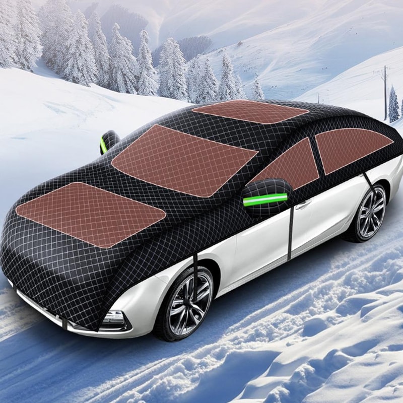 Car Windshield Snow Cover Foldable Design Anti Freezing Frost Proof Simple Installation Window Ice 6