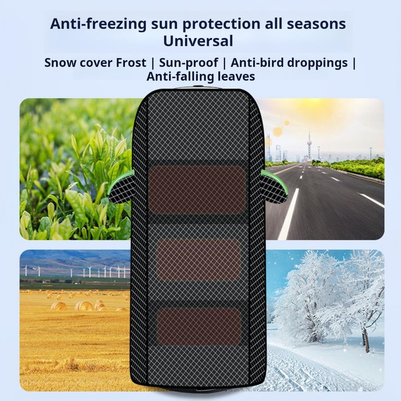 Car Windshield Snow Cover Foldable Design Anti Freezing Frost Proof Simple Installation Window Ice 4