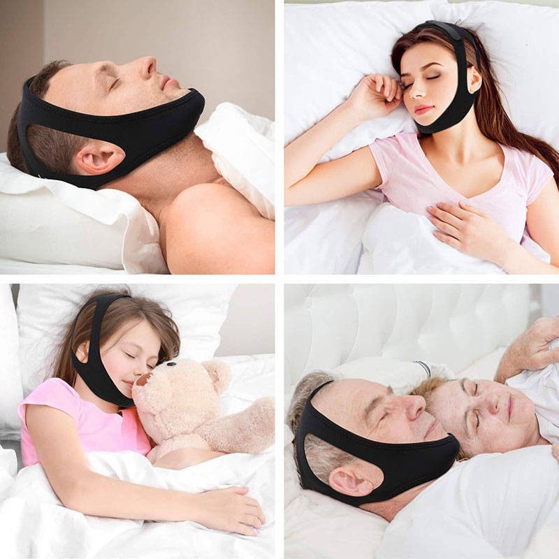 Neoprene Anti Snore Chin Strap Adjustable Jaw Solution For Apnea Stop Snoring Sleep Care Belt For B 2