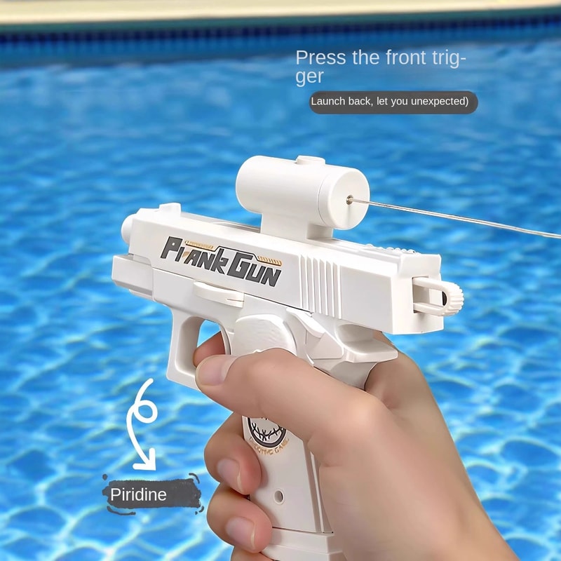 Funny DoubleSided Reverse Water Gun Mini Tactical Water Sprayer Summer Prank Toy For Kids Adults P