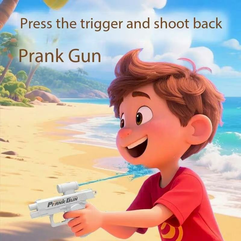 Funny DoubleSided Reverse Water Gun Mini Tactical Water Sprayer Summer Prank Toy For Kids Adults P