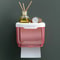 Toilet Pumping Paper Hand Tray Tissue Box, Waterproof Non-perforated Paper Rack, Creative Roll Paper Box for Bathroom