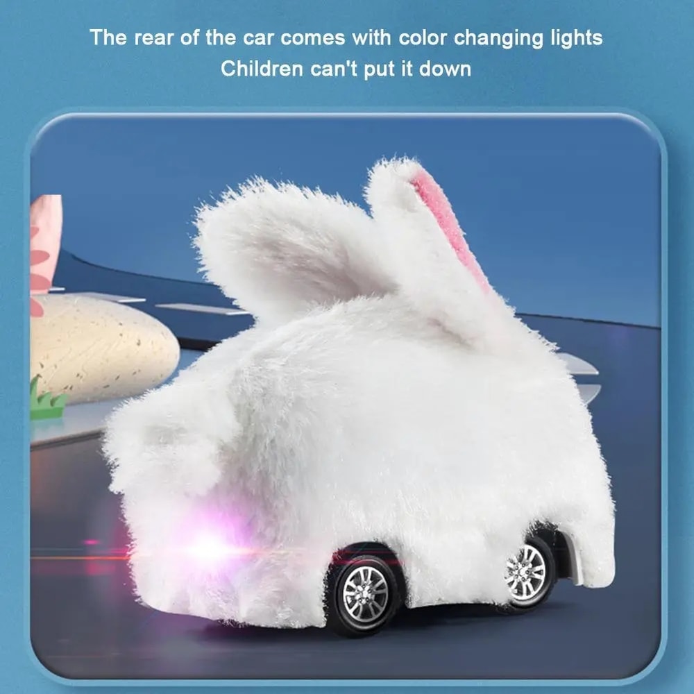Children RC Car Mini Watch Toys with LED Lights, RC Car Toy, Watch Rabbit Crab Racing Toys for Girls Boys, Birthday