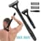 Men Triple Blade Manual Back Hair Shaver, Safety Long Handle Foldable Trimmer for Body, Leg, Shaving Razor Removal