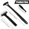 Men Triple Blade Manual Back Hair Shaver, Safety Long Handle Foldable Trimmer for Body, Leg, Shaving Razor Removal
