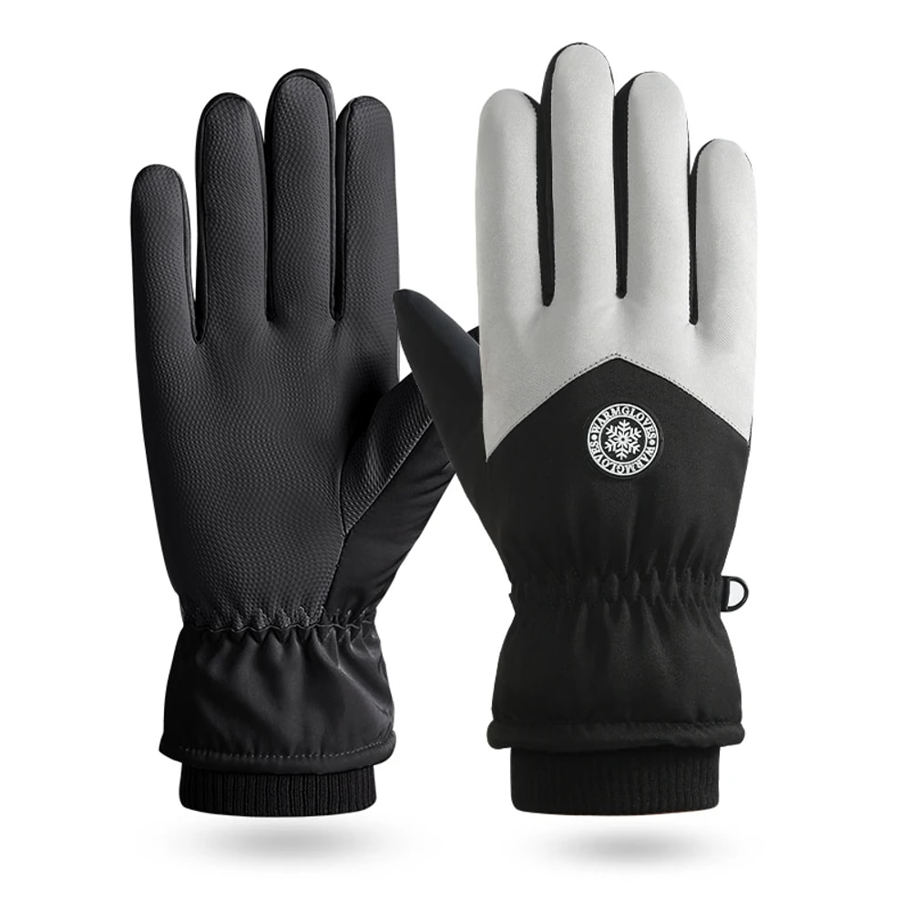 Winter Couple Ski Gloves Thickened Thermal Gloves Waterproof Coldproof Adjustable Close Nonslip Tou