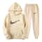 Men Tracksuit Set Hooded Sweatshirt Drawstring Pants Male Hoodies Running Sportswear Autumn Sportwe 1
