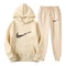 Men Tracksuit Set Hooded Sweatshirt Drawstring Pants Male Hoodies Running Sportswear Autumn Sportwe 4
