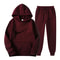 Men Tracksuit Set Hooded Sweatshirt Drawstring Pants Male Hoodies Running Sportswear Autumn Sportwe 8