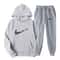 Men Tracksuit Set Hooded Sweatshirt Drawstring Pants Male Hoodies Running Sportswear Autumn Sportwe 14