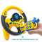 Electric Simulated Driving Steering Wheel, Portable Copilot Toy with Light and Sound, Educational Childrens Gifts