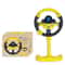 Electric Simulated Driving Steering Wheel, Portable Copilot Toy with Light and Sound, Educational Childrens Gifts