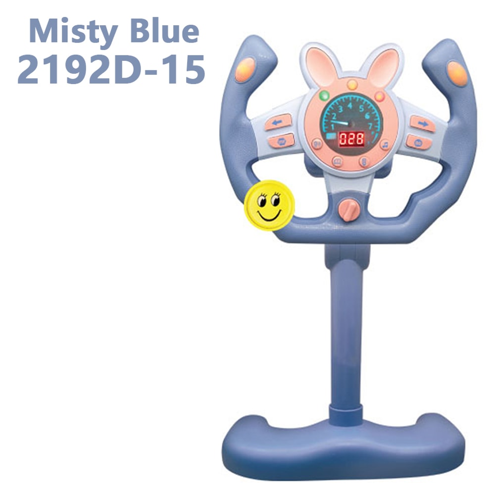 Electric Simulated Driving Steering Wheel, Portable Copilot Toy with Light and Sound, Educational Childrens Gifts