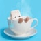 New and Cat Tea Bag Cartoon Doll, Cat Dog Interactive Toy, Birthday Christmas Halloween Pet Girl Gift