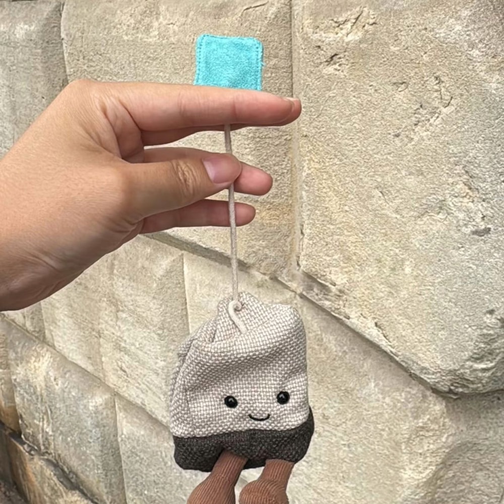 New and Cat Tea Bag Cartoon Doll, Cat Dog Interactive Toy, Birthday Christmas Halloween Pet Girl Gift