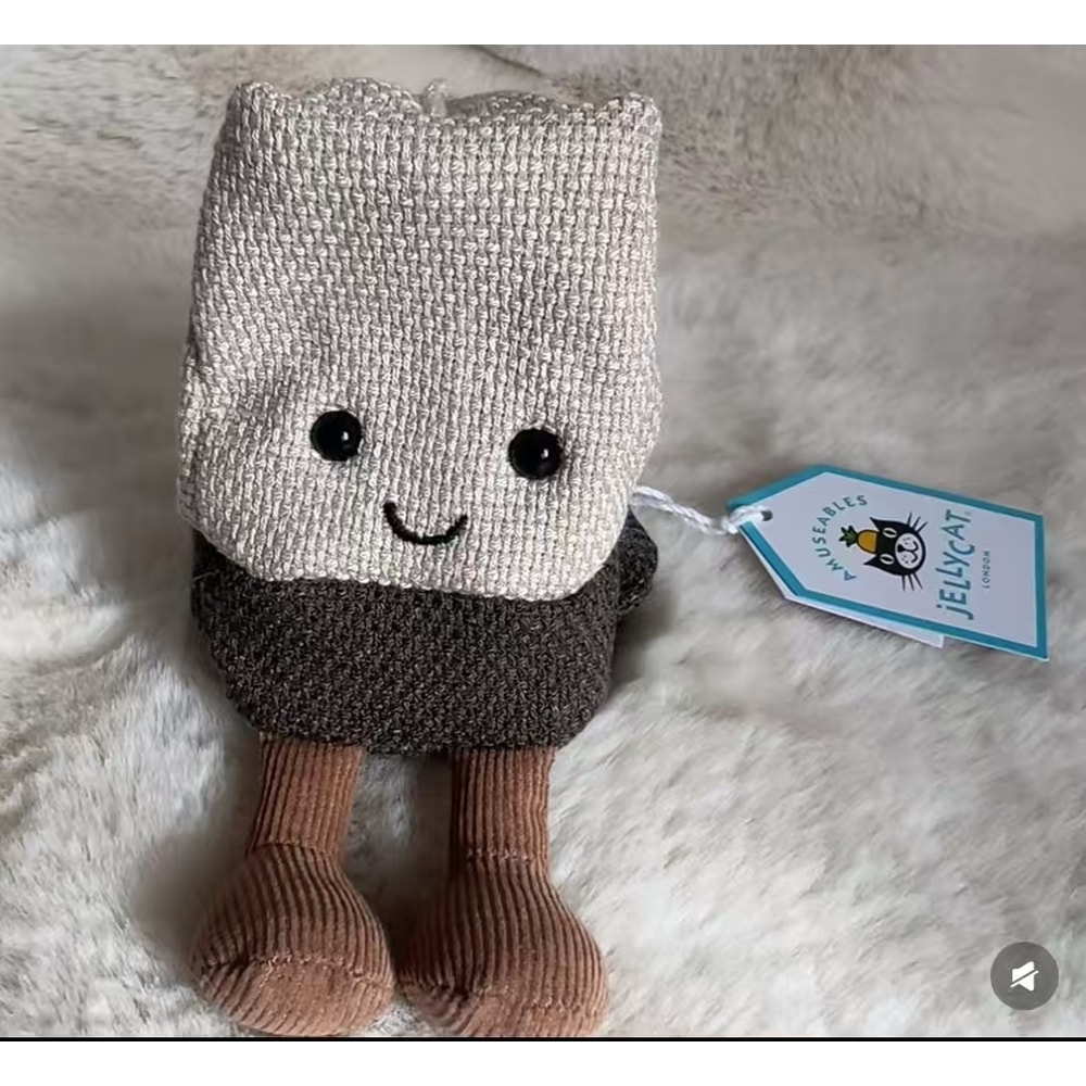 New and Cat Tea Bag Cartoon Doll, Cat Dog Interactive Toy, Birthday Christmas Halloween Pet Girl Gift