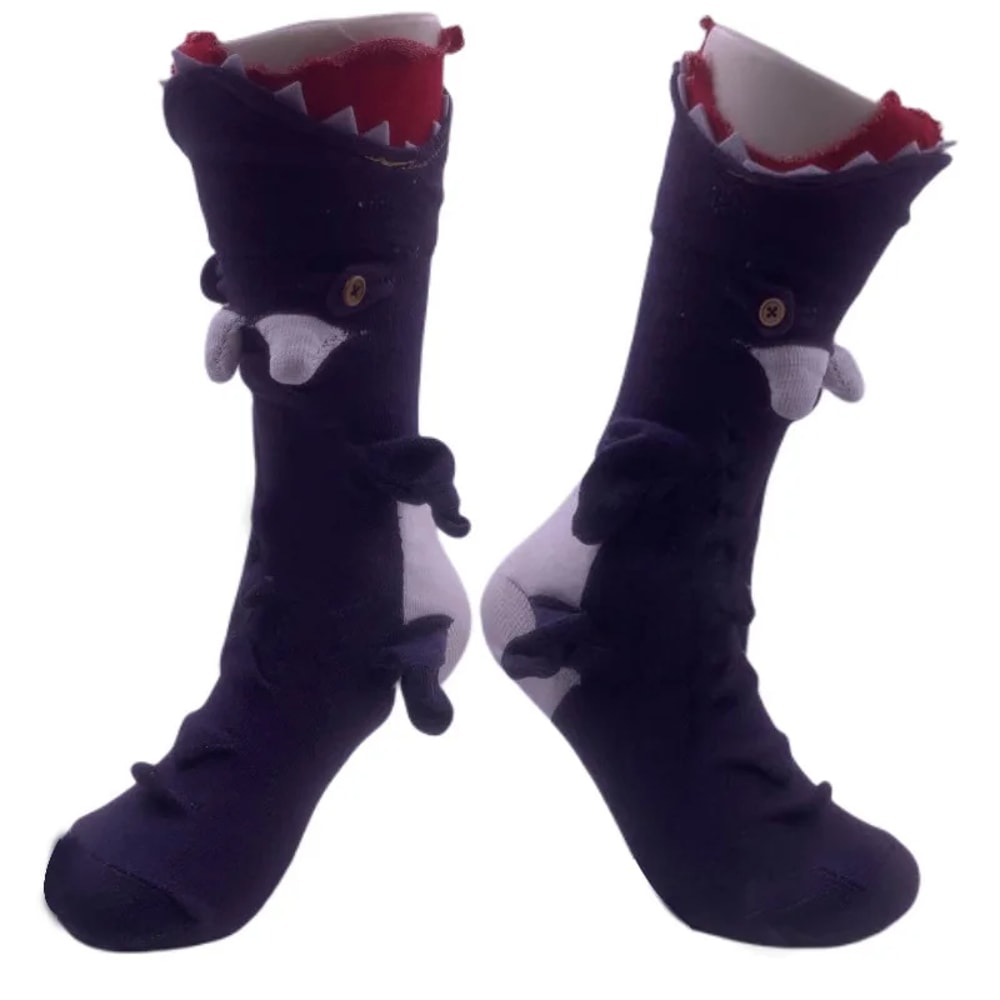 Christmas Socks, Knitted Crocodile Socks, Animal Funny Socks, Holiday Party Supplies