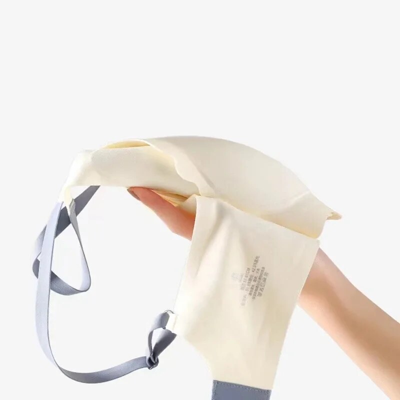 Top Womens Underwear, No Steel Ring Pure Desire Bra, Comfortable Upper Support Sling, Adjustable Beauty Back thin Sectio