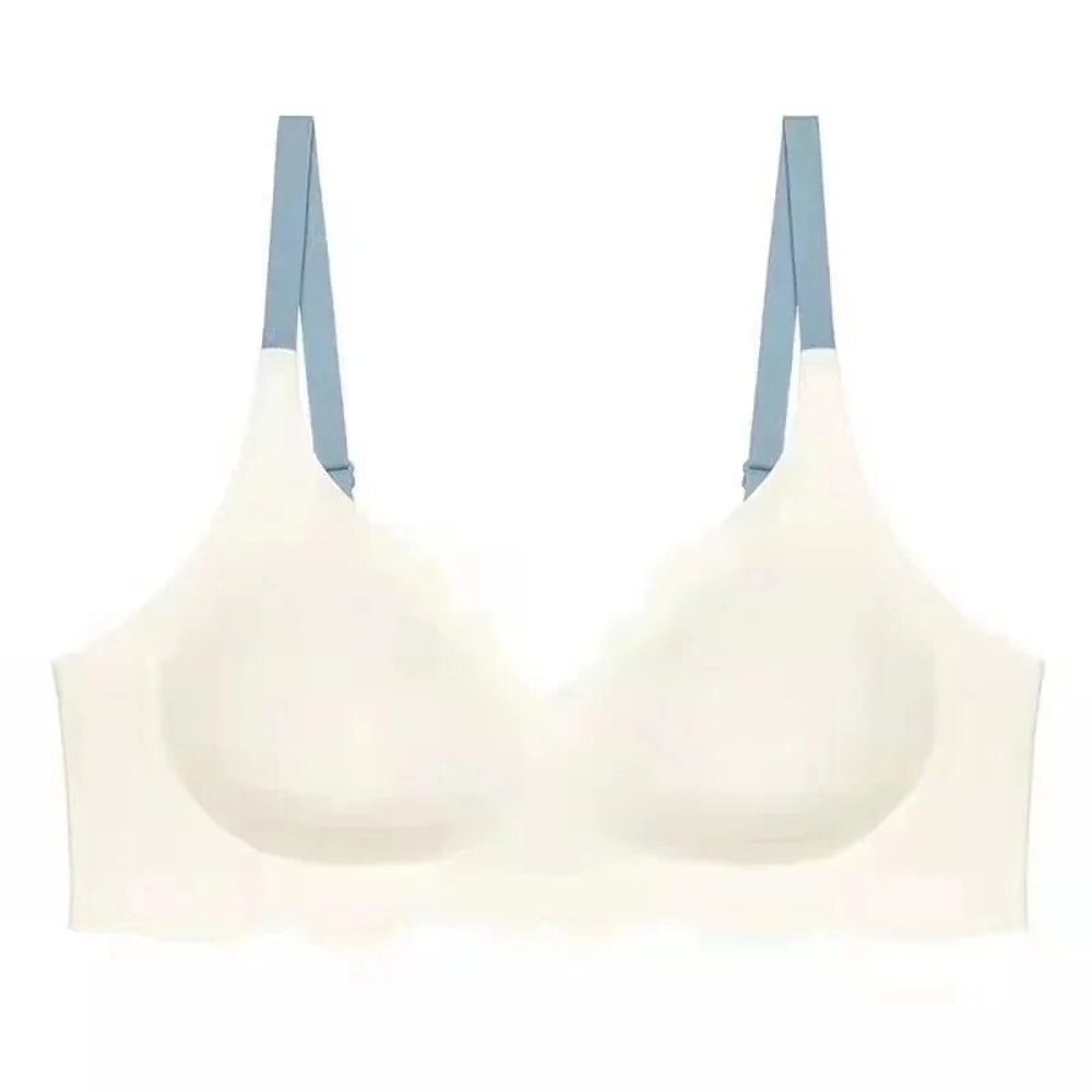 Top Womens Underwear, No Steel Ring Pure Desire Bra, Comfortable Upper Support Sling, Adjustable Beauty Back thin Sectio