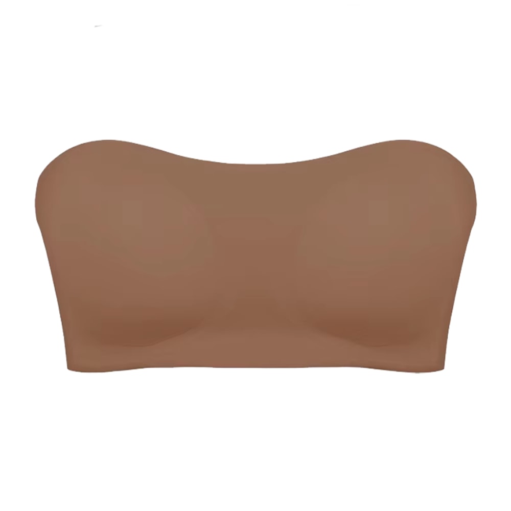 Womens Sexy Strapless Push Up Bra Removable Paded Seamless Ice Silk Top Invisible Beauty Back AntiS 9