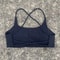 Sexy Soft Fitness Sport Bra, Spaghetti Strap Cross Back Women Top, Tight Gym Yoga Underwear Athletic Workout with Chest