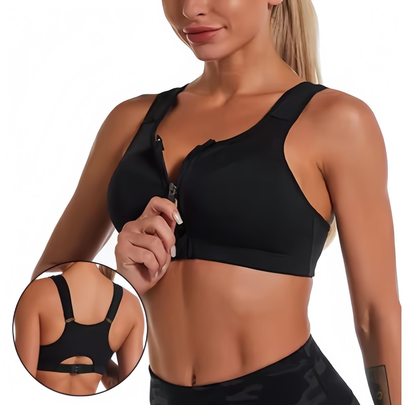Yoga Fitness Sports Bra Deep U Shaped Chest Back Support Shock Absorbing Bra Breathable And Quick D 0
