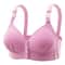 Large Size Front Buckle Sexy Push Up Bra, Comfortable Adjustable Thin Cup, Breathable Ladies Underwear for Middle-aged