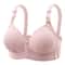 Large Size Front Buckle Sexy Push Up Bra, Comfortable Adjustable Thin Cup, Breathable Ladies Underwear for Middle-aged