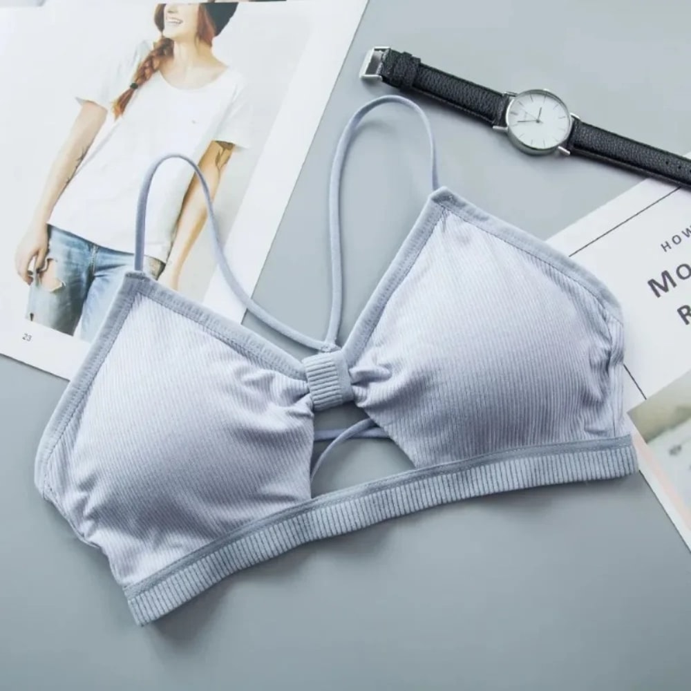 Women Cross Strap Sports Bra Push Up Top Yoga Gym Crop Tops Breathable Bras Fitness Tops Femme Bras