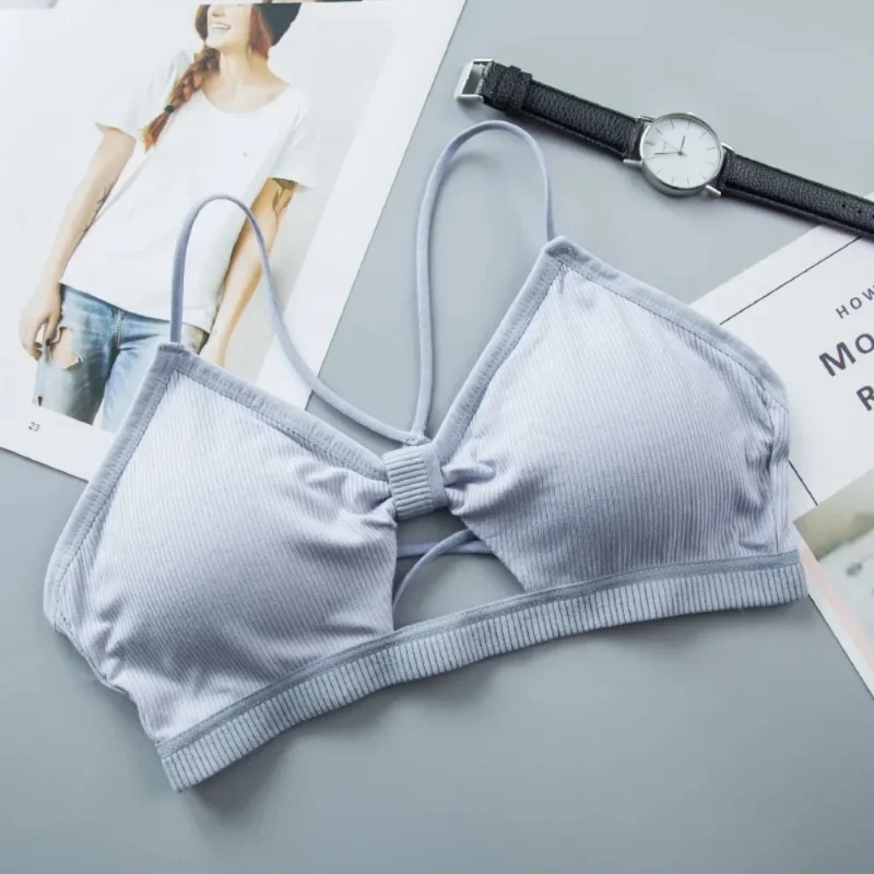 Women Cross Strap Sports Bra Push Up Top Yoga Gym Crop Tops Breathable Bras Fitness Tops Femme Bras