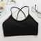 Women Cross Strap Sports Bra Push Up Top Yoga Gym Crop Tops Breathable Bras Fitness Tops Femme Bras