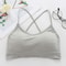 Women Cross Strap Sports Bra Push Up Top Yoga Gym Crop Tops Breathable Bras Fitness Tops Femme Bras