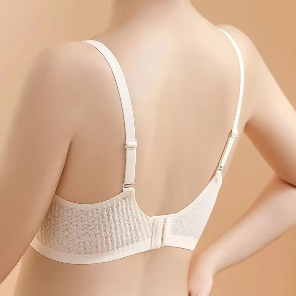 New Top Lace Seamless Women's Underwear, Sexy Sling Bra, Small Chest Gathered Non-slip, Beautiful Back, No Steel Ring