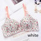 Women Flower Print Seamless Bra, Sexy Lingerie Floral Push Up, One-Piece Underwear