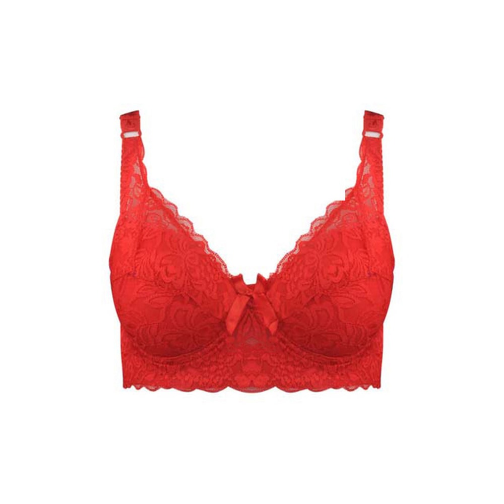 Hot Full Cup Thin Underwear Small Bra, Plus Size Wireless Adjustable Lace Womens Bra, Large Size Lace Bras, Breast Cover