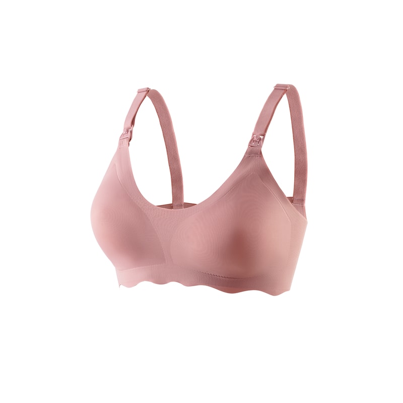 Women Traceless Comfortable, Breathable Ultra Thin Breastfeeding Bra, Detachable, Soft and Supportive Maternity Bra